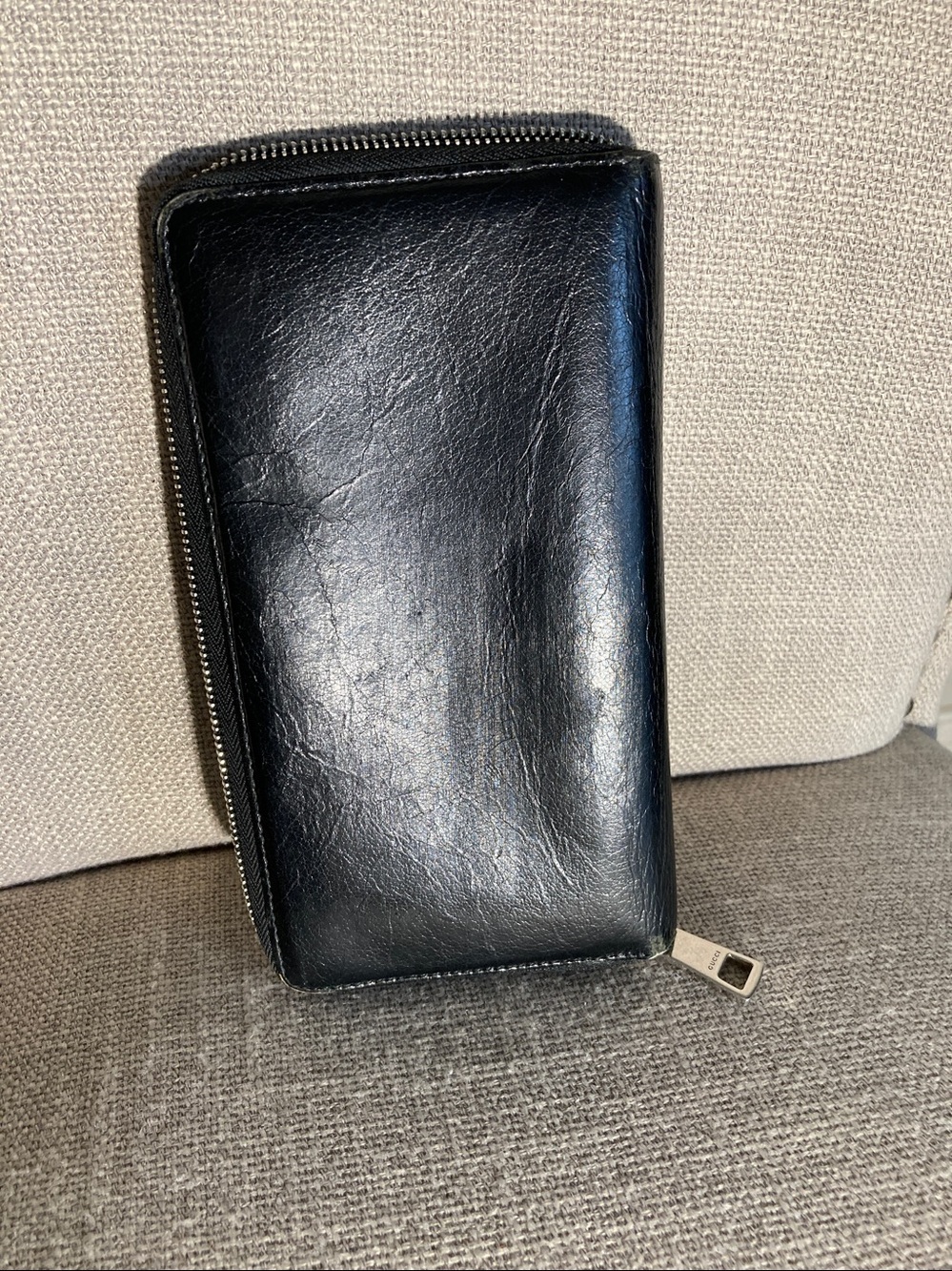 Gucci Black Leather Zip Around Wallet - Picture 11 of 12
